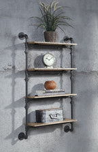 ACME AC00737 Brantley Wall Rack with 4 Shelves