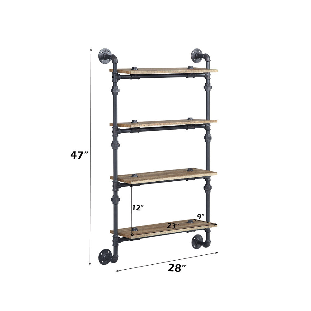 ACME AC00737 Brantley Wall Rack with 4 Shelves  5