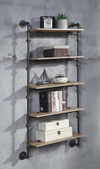 ACME AC00738 Brantley Wall Rack with 5 Shelves