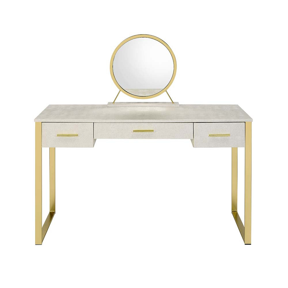 ACME AC00841 Myles Champagne Vanity Set  2