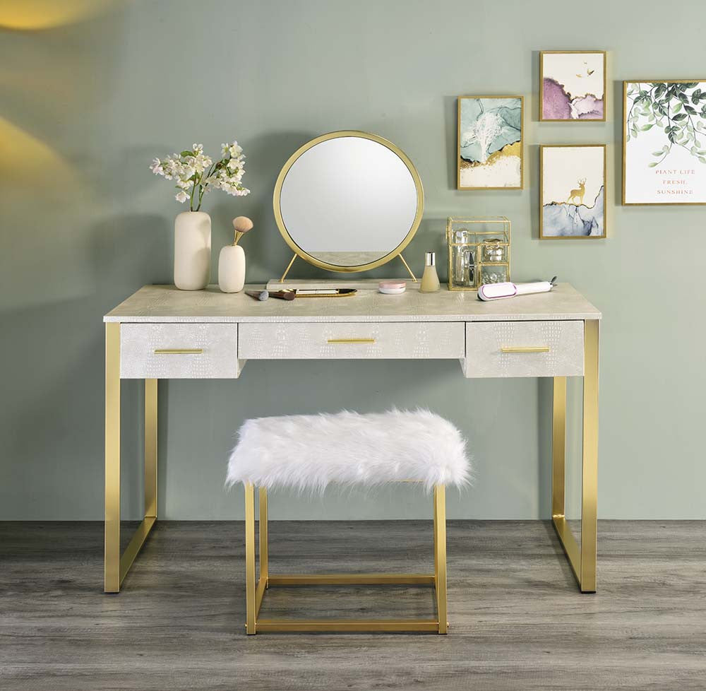 ACME AC00841 Myles Champagne Vanity Set