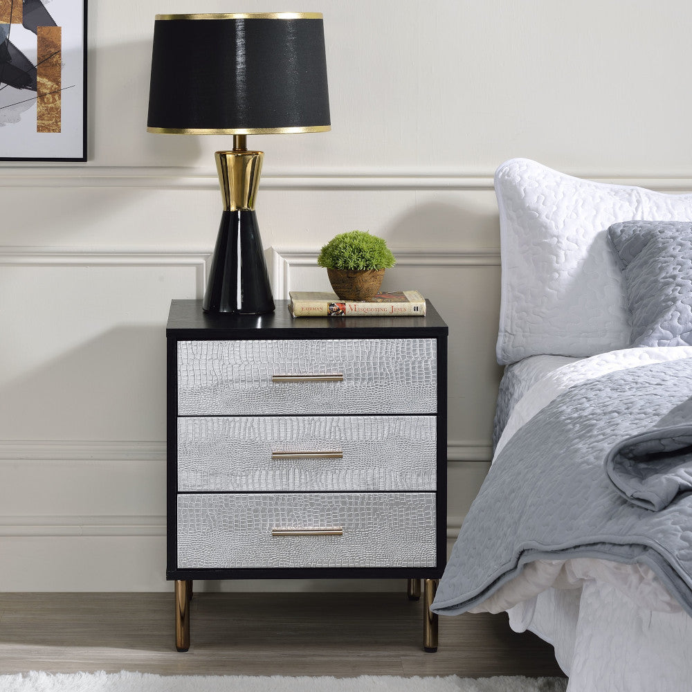 ACME AC00842 Myles Black Nightstand