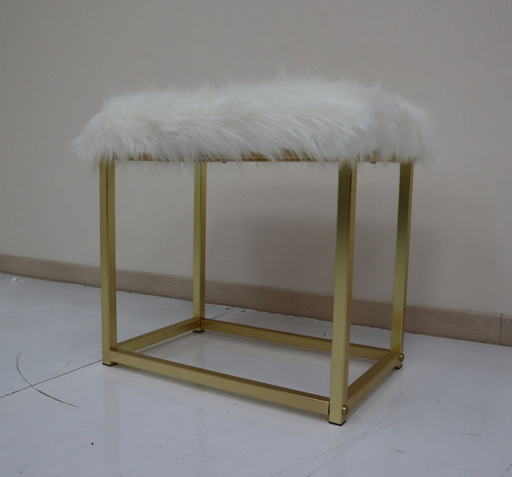 ACME AC00931 Adao Vanity Mirror and Stool  3