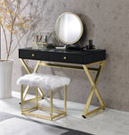 ACME AC00931 Adao Vanity Mirror and Stool  7