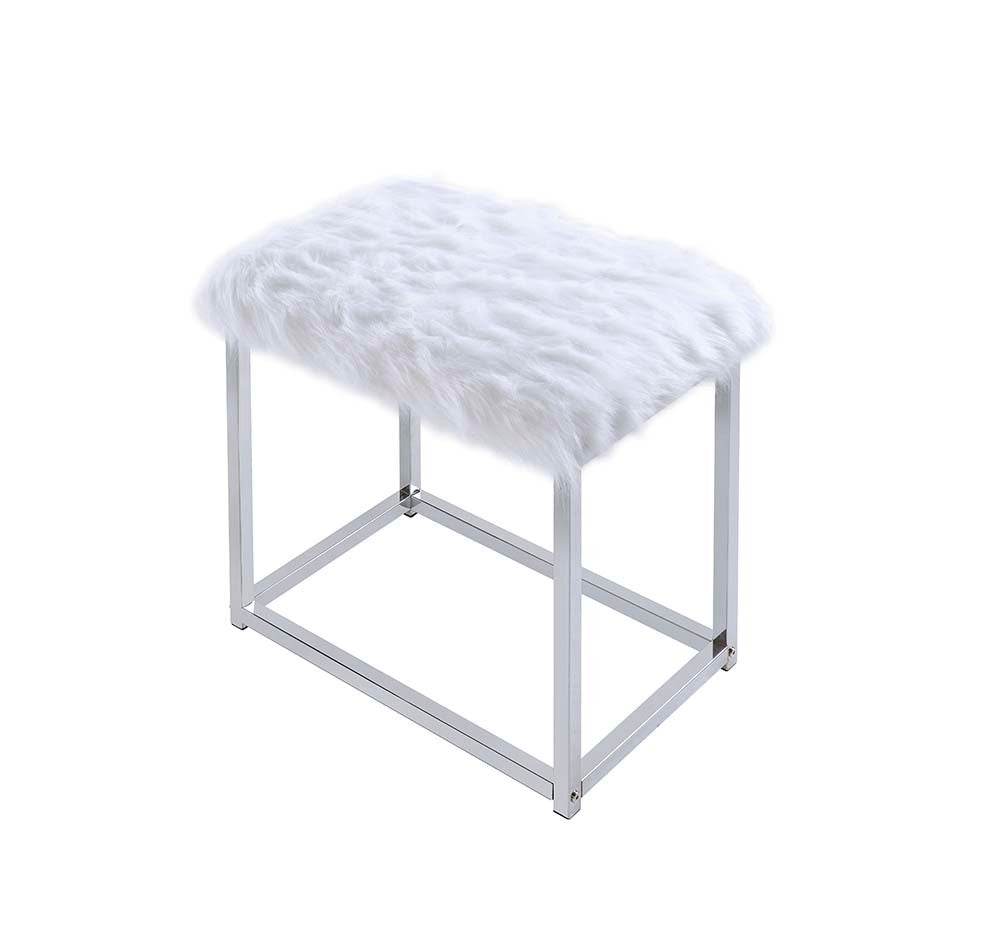 ACME AC00935 Adao Vanity Mirror and Stool  3