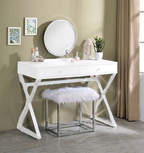 ACME AC00935 Adao Vanity Mirror and Stool  1