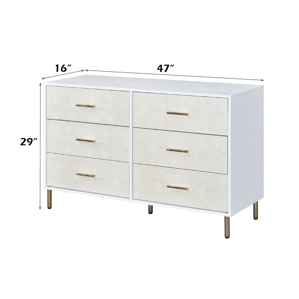 ACME AC00960 Myles White Dresser  4