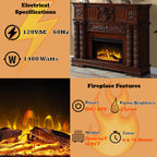 ACME AC01312 Vendom Fireplace  6