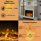 ACME AC01313 Vendom Fireplace  5