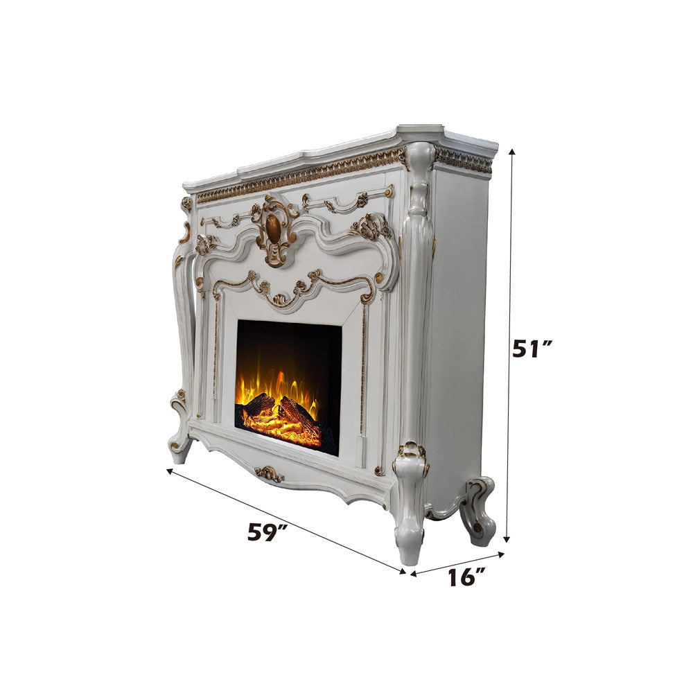 ACME AC01345 Picardy Antique Pearl Fireplace  6