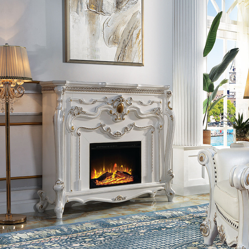 ACME AC01345 Picardy Antique Pearl Fireplace  5