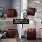 SteamSpa Portable 1-Person Infrared Home Sauna with Digital Control, Brown