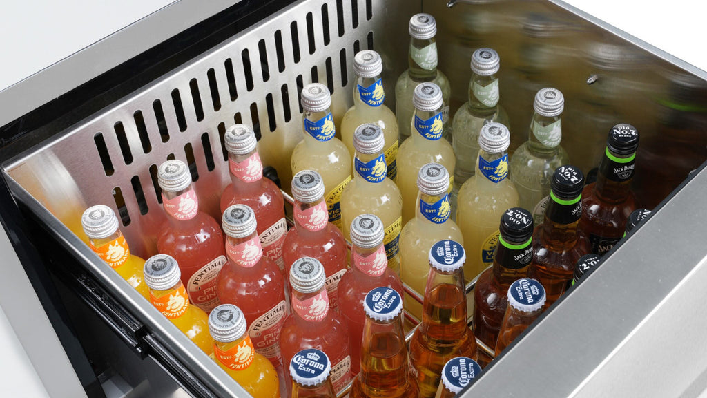 HCK 5.12 Cubic Ft. Indoor/Outdoor Stainless Steel Dual Drawer Refridgerator