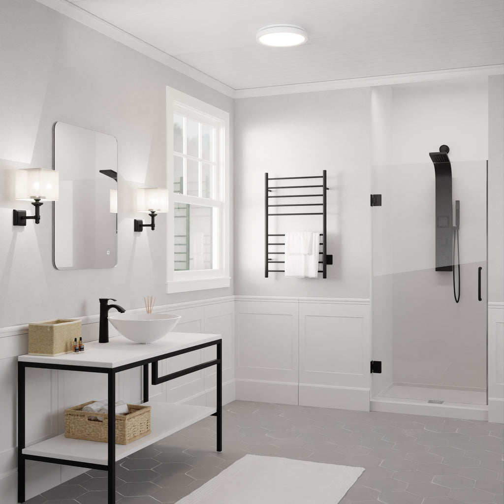 Twilight Series 100 CFM Ceiling Mount Bathroom Exhaust Fan with Brilliant LED Light, Humidity Sensor, Night Light