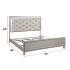 ACME BD00238EK Sliverfluff Eastern King Bed  8