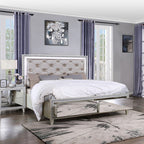ACME BD00241EK Sliverfluff Eastern King Bed with Storages