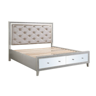 ACME BD00242Q Sliverfluff Queen Bed with Storages