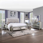 ACME BD00242Q Sliverfluff Queen Bed with Storages  5