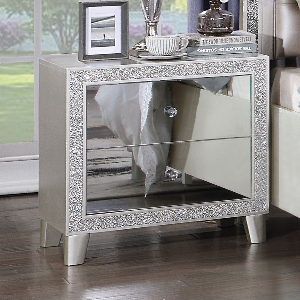 ACME BD00243 Sliverfluff Nightstand