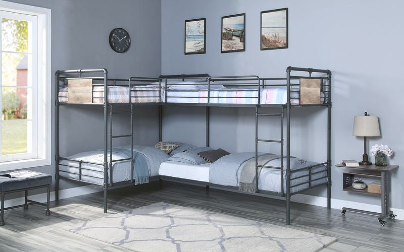 ACME BD00370 Cordelia Black Twin/Twin Bunk Bed