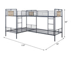 ACME BD00370 Cordelia Black Twin/Twin Bunk Bed  1