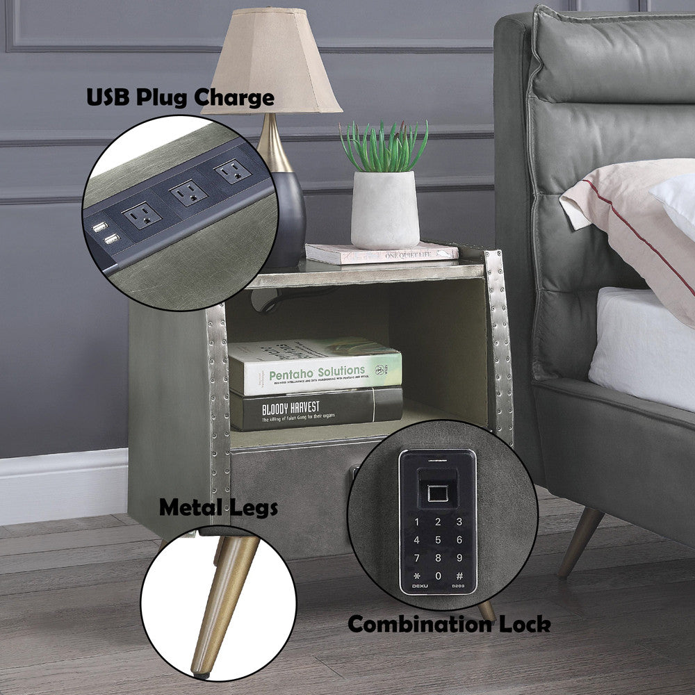 ACME BD00440 Doris Nightstand  8