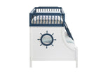 ACME BD00493 Farah Navy Blue Twin/Full Bunk Bed  3