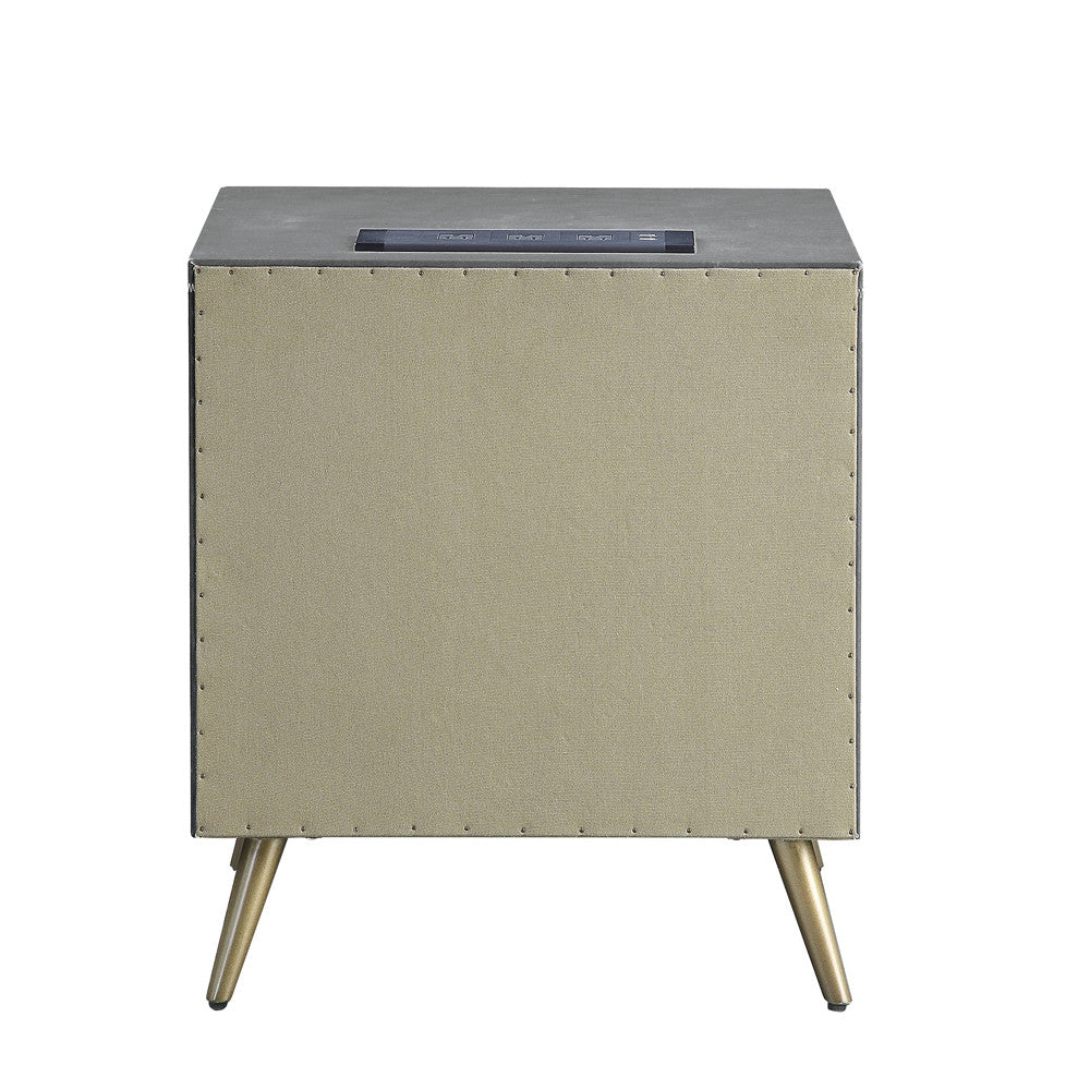 ACME BD00556 Doris Nightstand  3