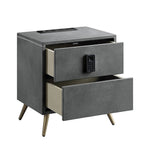 ACME BD00556 Doris Nightstand  4