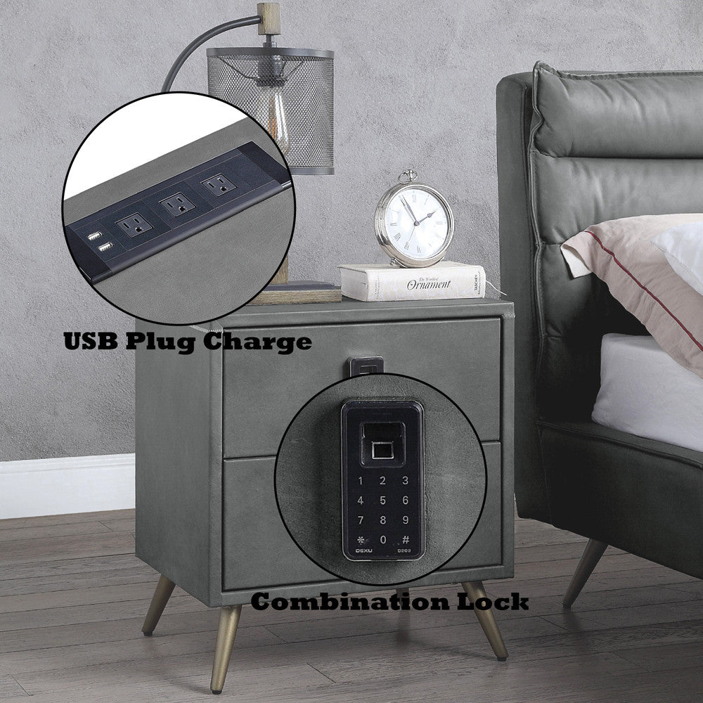 ACME BD00556 Doris Nightstand  8