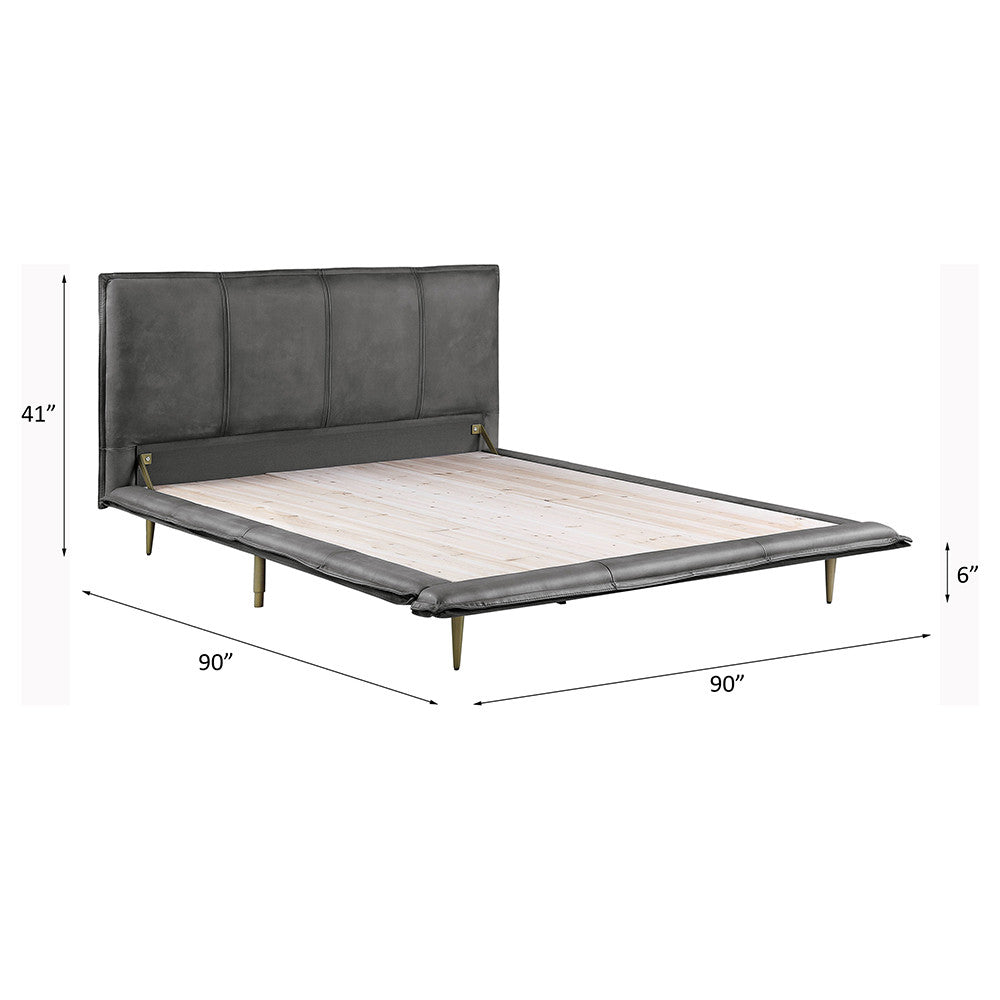 ACME BD00558EK Metis Gray Eastern King Bed  4