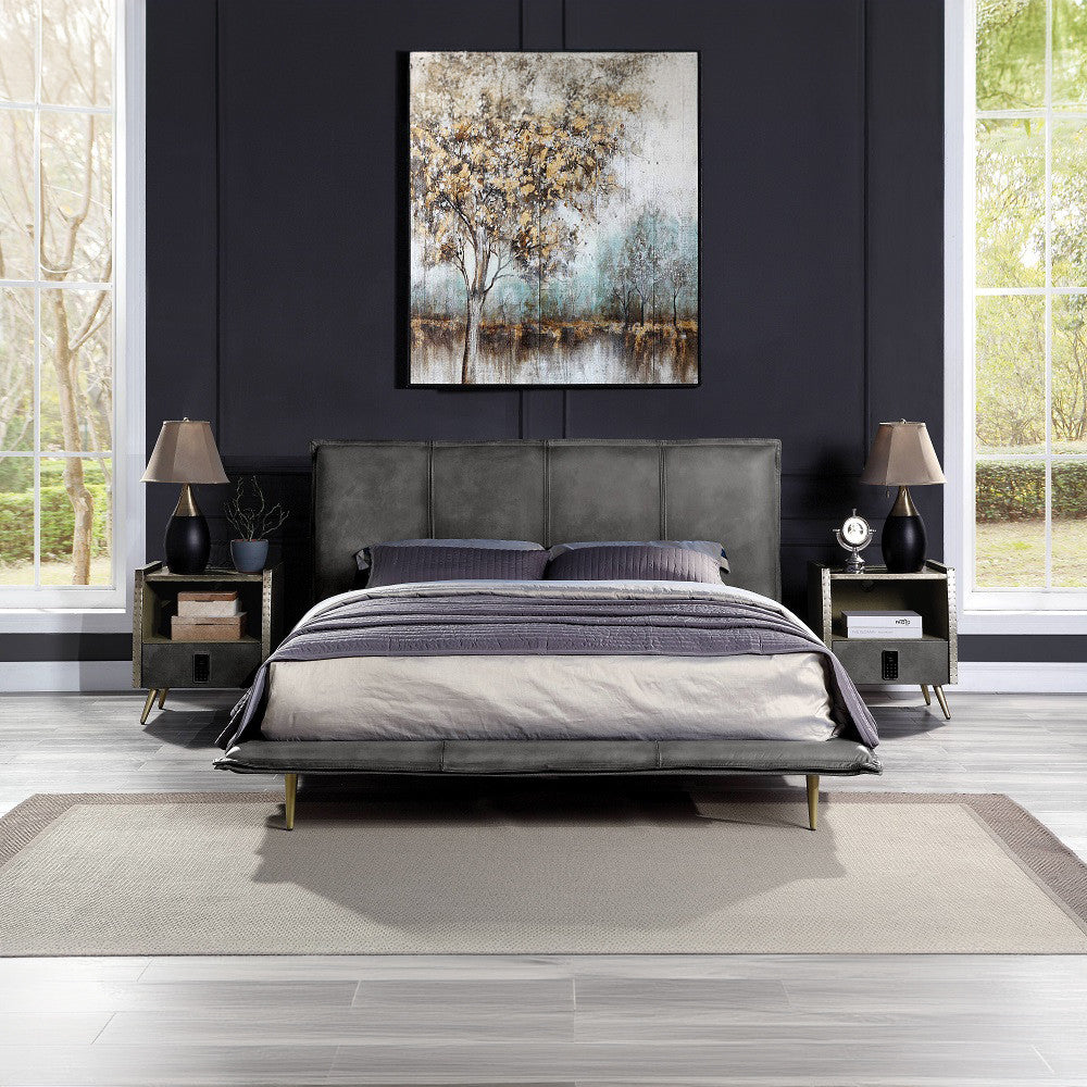ACME BD00559Q Metis Gray Queen Bed  5