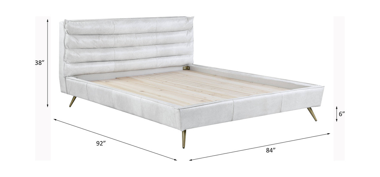ACME BD00564EK Doris White Eastern King Bed  4