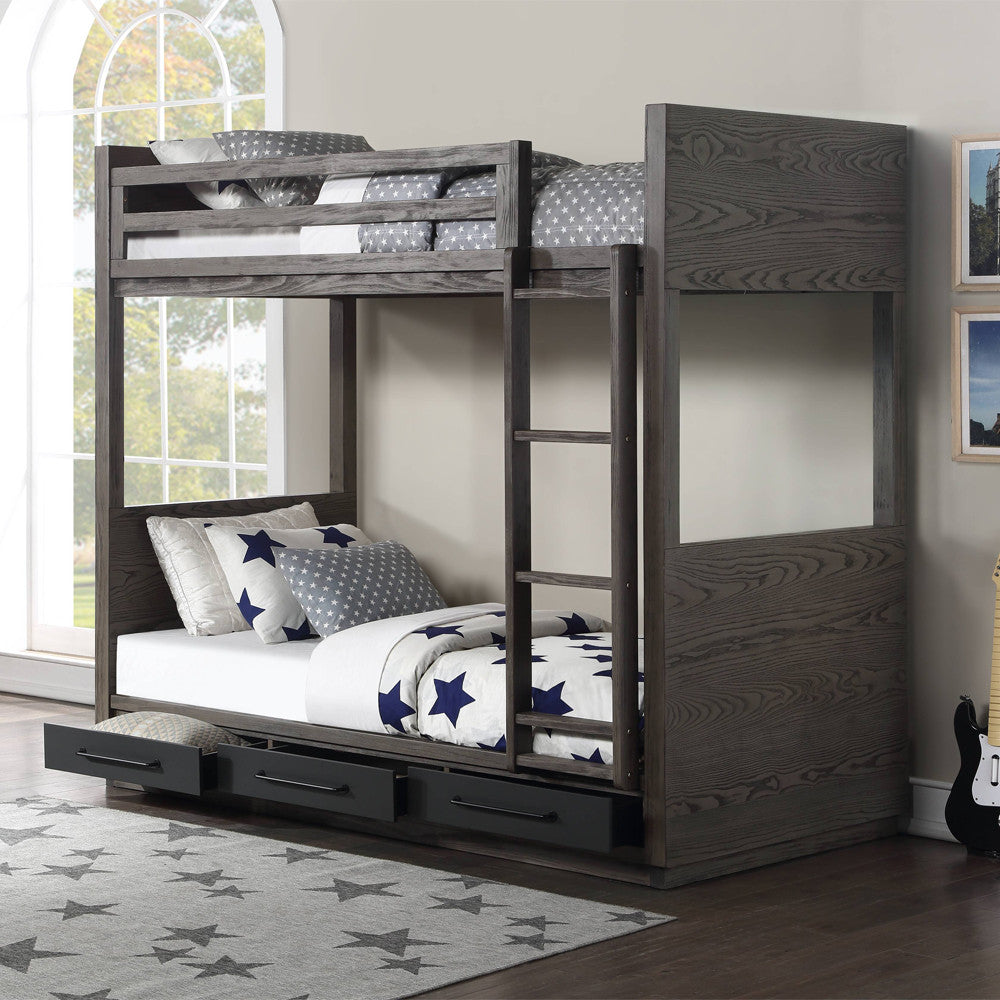 ACME BD00613 Estevon Twin/Twin Bunk Bed