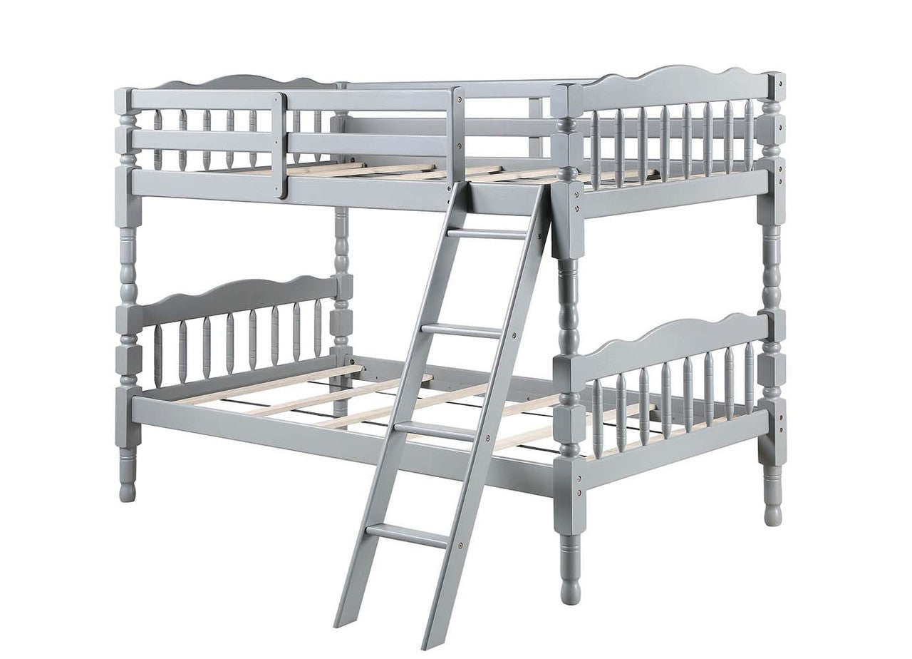 ACME BD00864 Homestead Gray Twin/Twin Bunk Bed  4