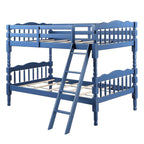 ACME BD00865 Homestead Dark Blue Twin/Twin Bunk Bed  1