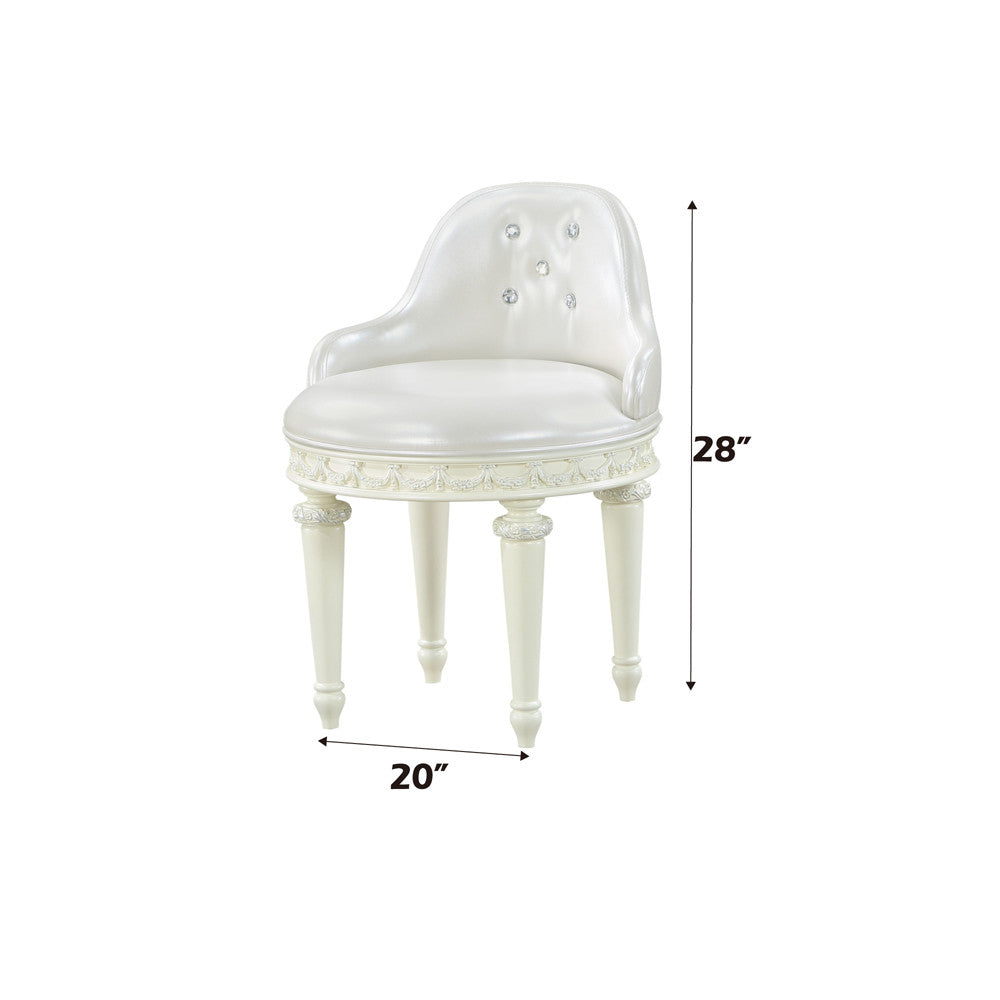 ACME Dorothy VANITY CHAIR W/SWIVEL - BD02272  4