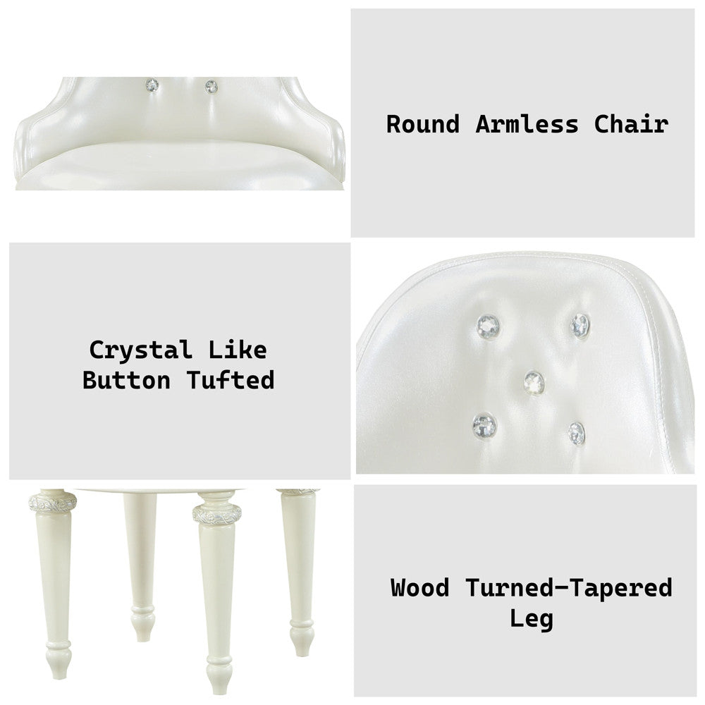 ACME Dorothy VANITY CHAIR W/SWIVEL - BD02272  5