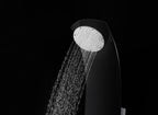 ANZZI Llano Series 56 in. Full Body Shower Panel System with Heavy Rain Shower and Spray Wand in Black SP-AZ047