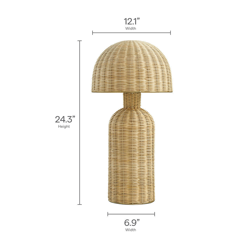 Briar Rattan Table Lamp by Modway  1