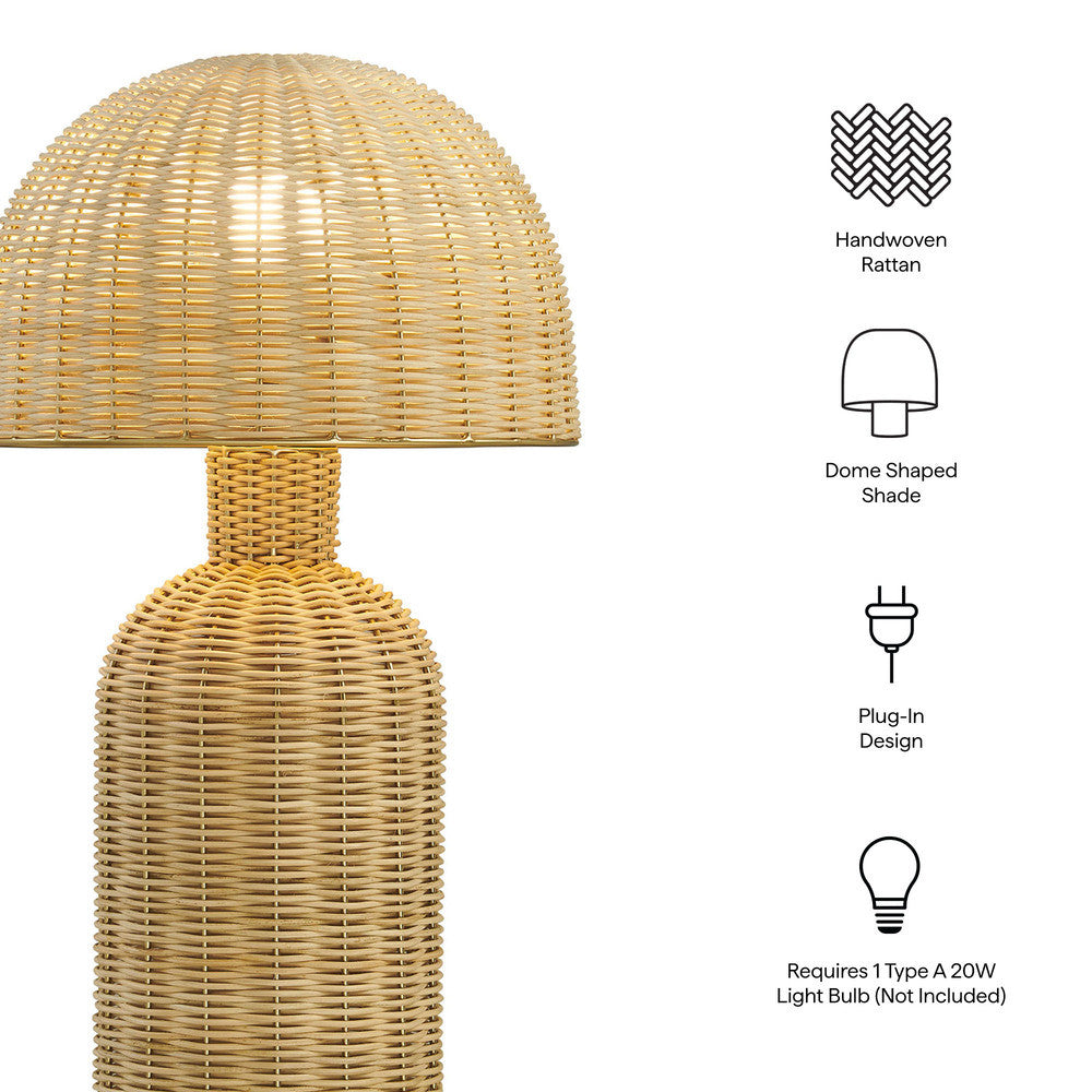 Briar Rattan Table Lamp by Modway  2