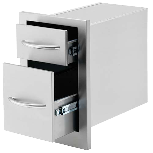 Cal Flame 13-Inch Double Access Drawer - BBQ07868P