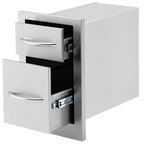Cal Flame 13-Inch Double Access Drawer - BBQ07868P