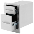 Cal Flame 13-Inch Double Access Drawer - BBQ07868P