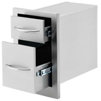 Cal Flame 13-Inch Double Access Drawer - BBQ07868P
