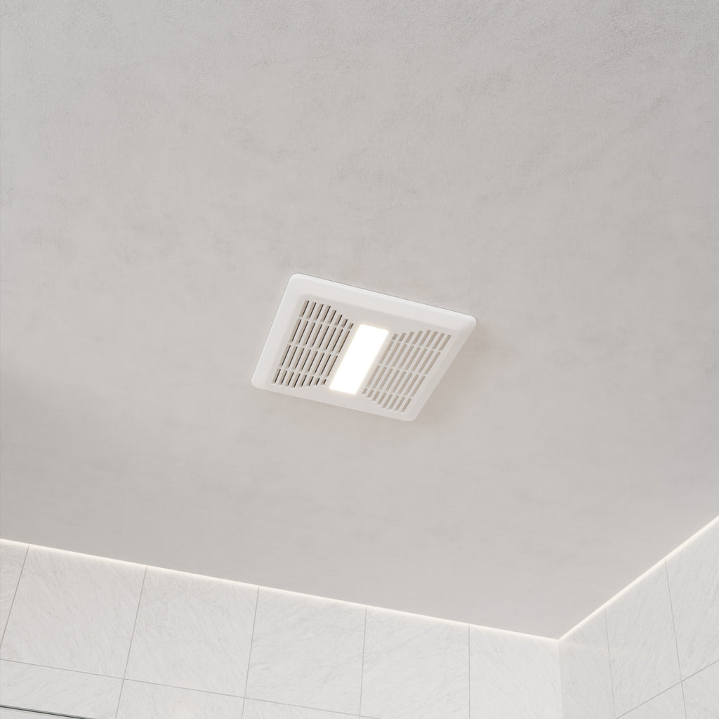 Spring Series 110 CFM Ceiling Mount Bathroom Exhaust Fan with Brilliant LED Light and ENERGY STAR in Soothing White