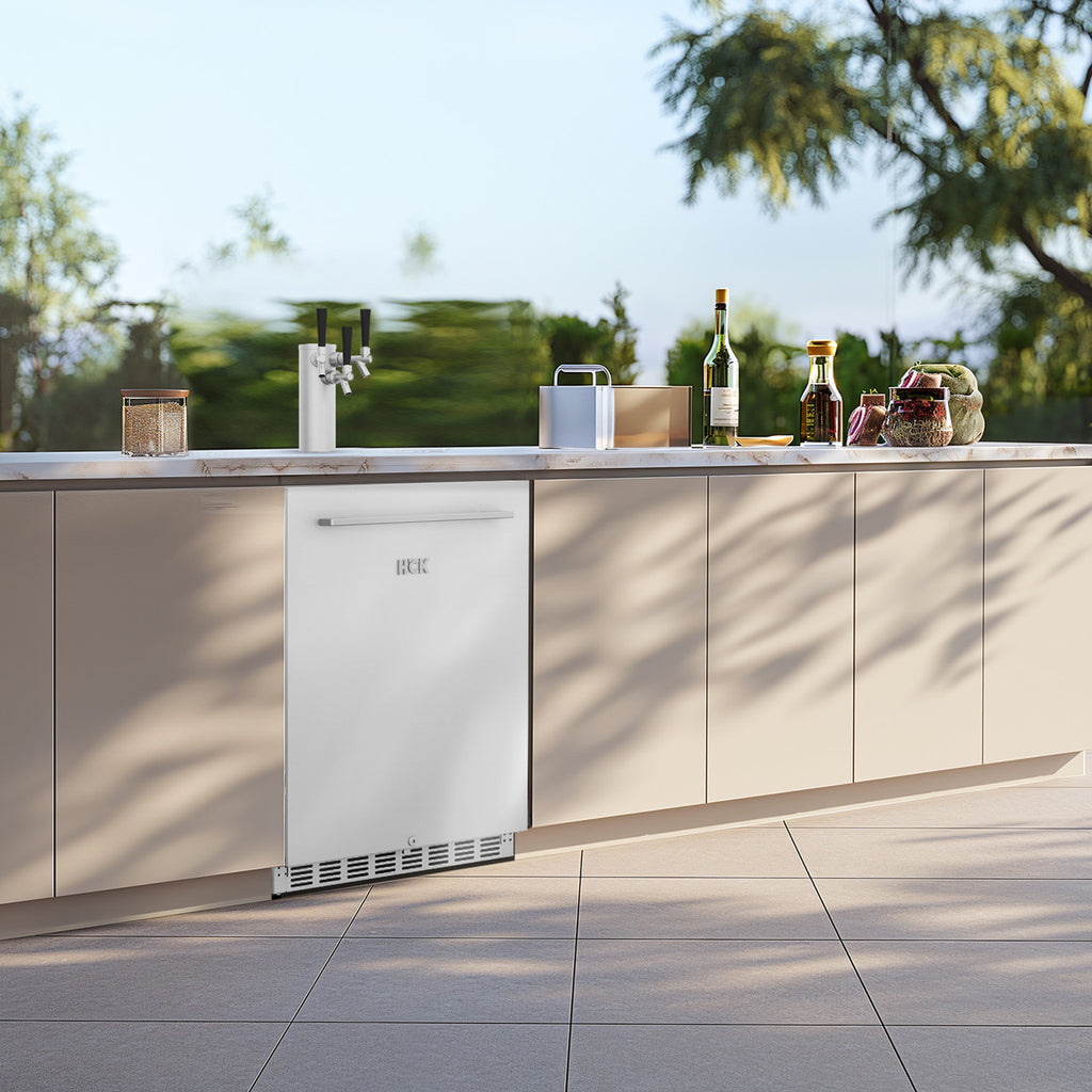HCK 6.04 Cubic Ft. Indoor/Outdoor Stainless Steel Refridgerator/Kegerator