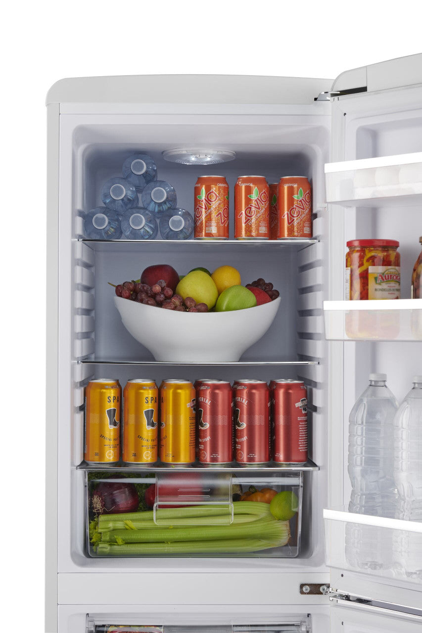 7 cu. ft. Retro refrigerator with bottom freezer