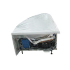 EAGO AM198ETL-L 5 ft Clear Rounded Left Corner Acrylic Whirlpool Bathtub