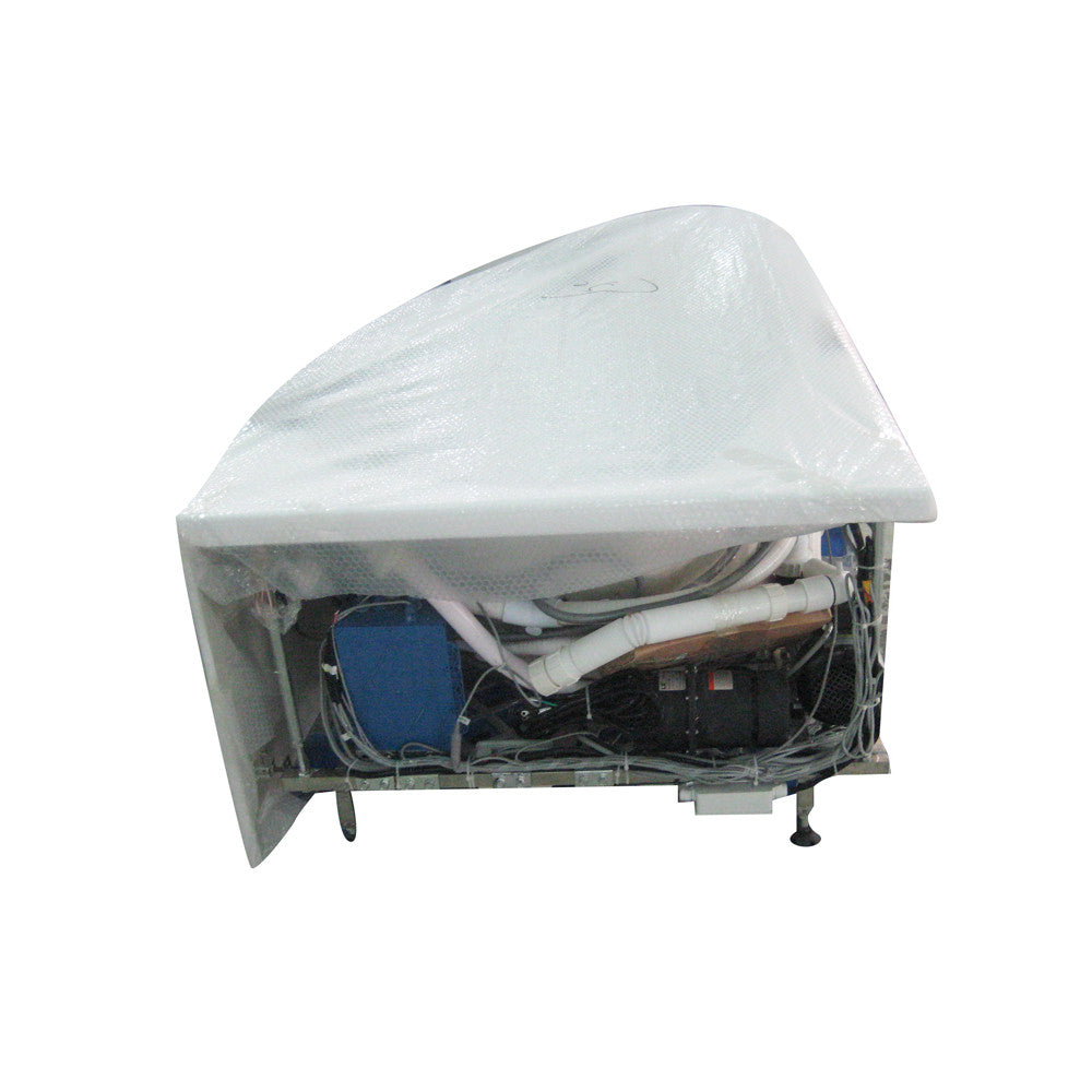 EAGO AM198ETL-L 5 ft Clear Rounded Left Corner Acrylic Whirlpool Bathtub